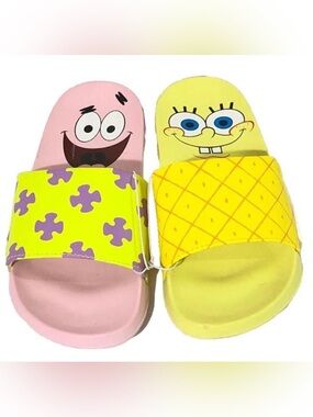 Ground Up Men's SpongeBob Square Pants Patrick Nickelodeon Slide Sandals Size 12